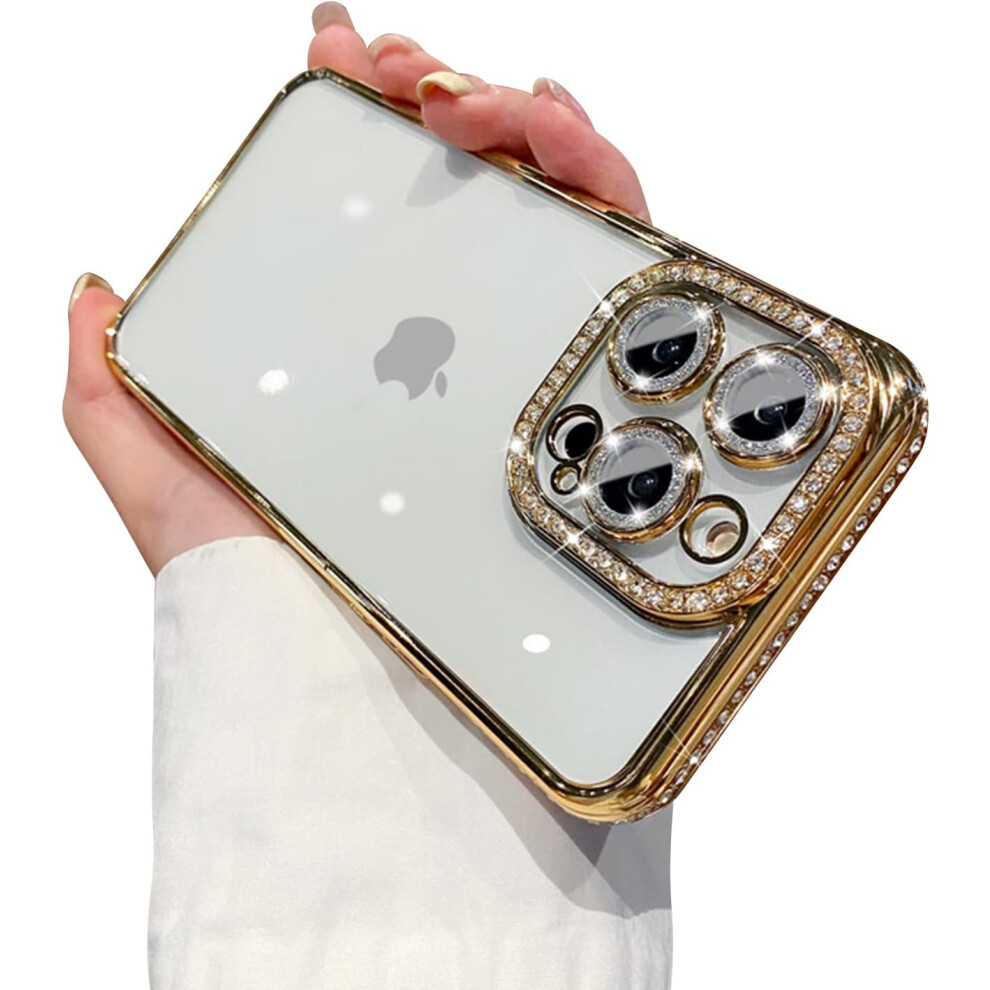 (Iphone 11, ) Case For Iphone 11 Diamond Glitter Phone Cover Gold 5059302151656