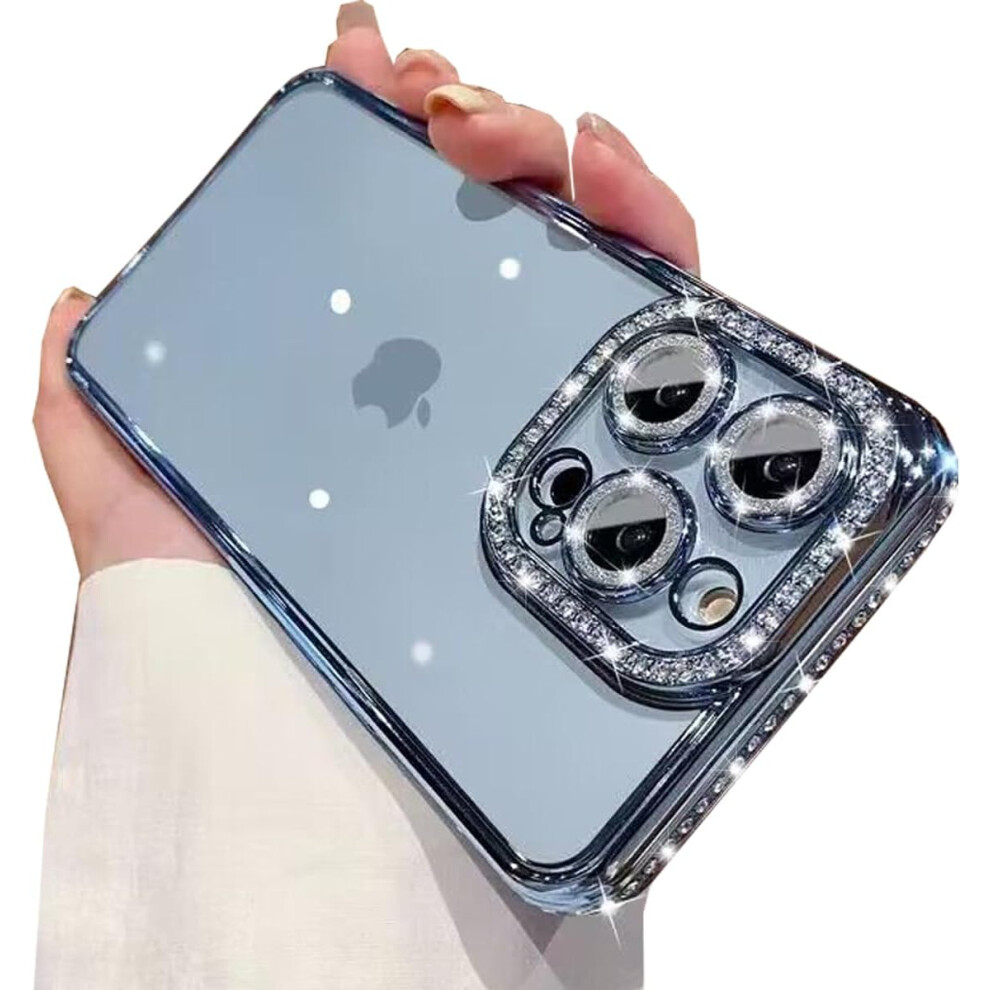 (Iphone Xr, ) Case For Iphone Xr Diamond Glitter Phone Cover Blue 5059302151519