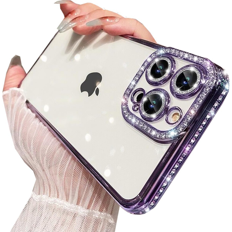 (Iphone Xr, ) Case For Iphone Xr Diamond Glitter Phone Cover Purple 5059302151496