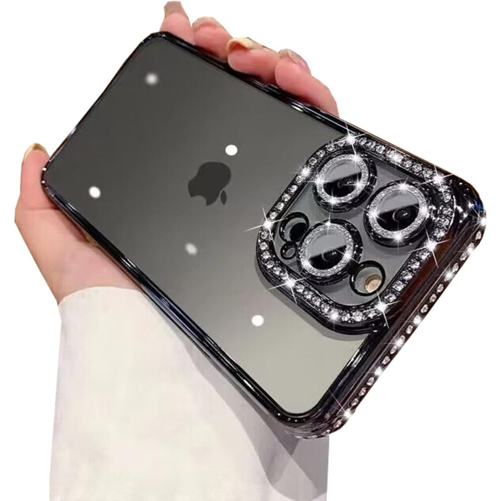 (Iphone 15 Pro, ) Case For Iphone 15 Pro Max Diamond Glitter Phone Cover Black 5059302152134
