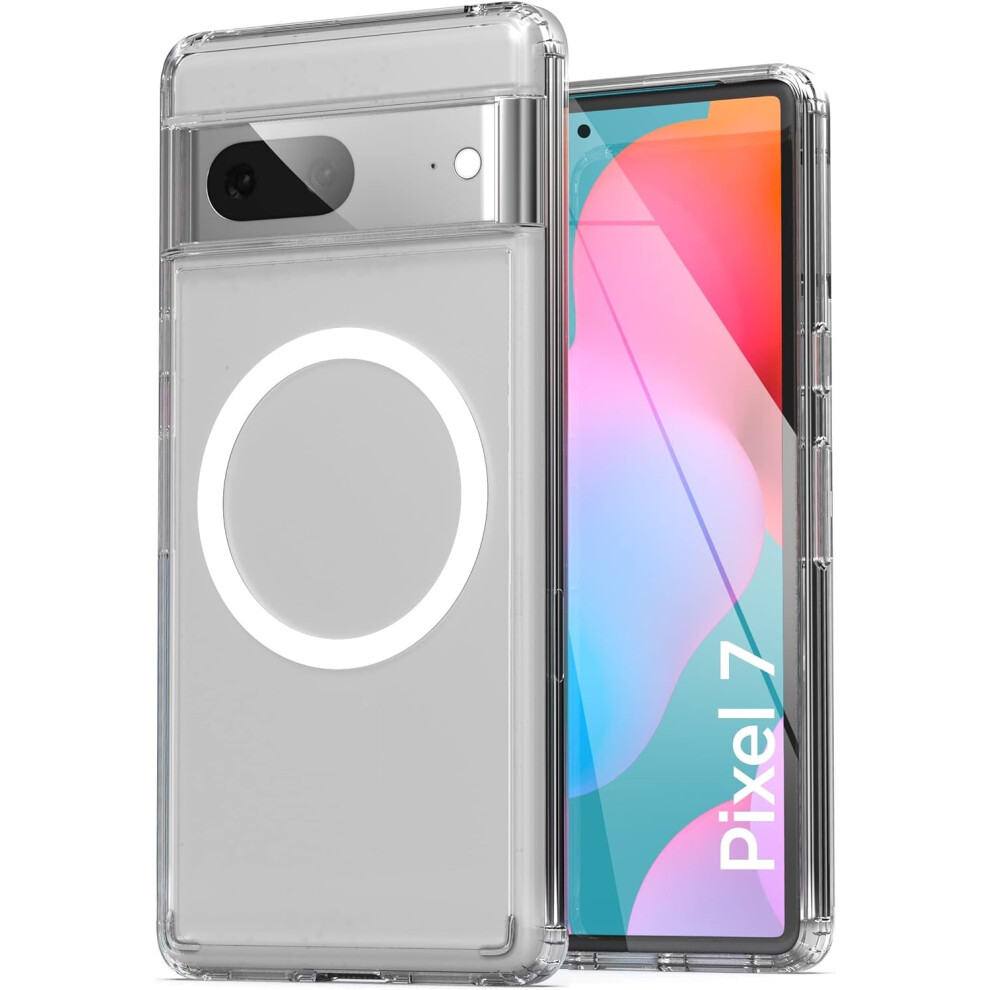(Google Pixel 7 Pro, Frosted Clear) For Google Pixel 7 Pro 7A Case With Magsafe Wireless Charging 5059302109251