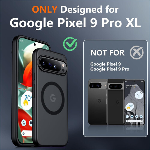 (Google Pixel 9 Pro XL, Clear) for Google Pixel 9 Pro XL Case with MagSafe Wireless Charging 1