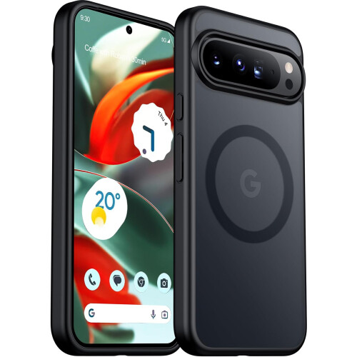 (Google Pixel 9 Pro XL, Matte Black) for Google Pixel 9 Pro XL Case with MagSafe Wireless Charging