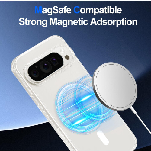 (Google Pixel 9 Pro XL, Clear) for Google Pixel 9 Pro XL Case with MagSafe Wireless Charging 2