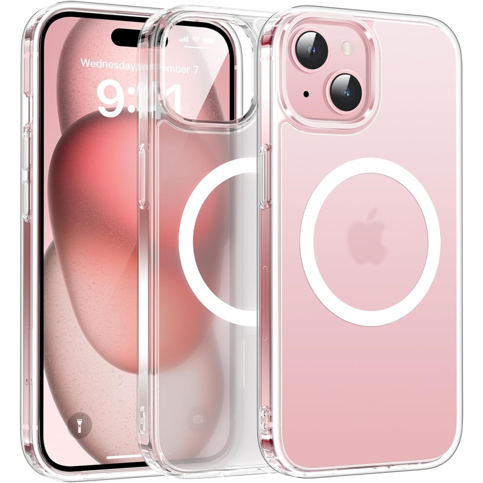 (Iphone 14, Frosted Clear) For Iphone 14 Pro Plus Max Case With Magsafe Wireless Charging 5059302109398