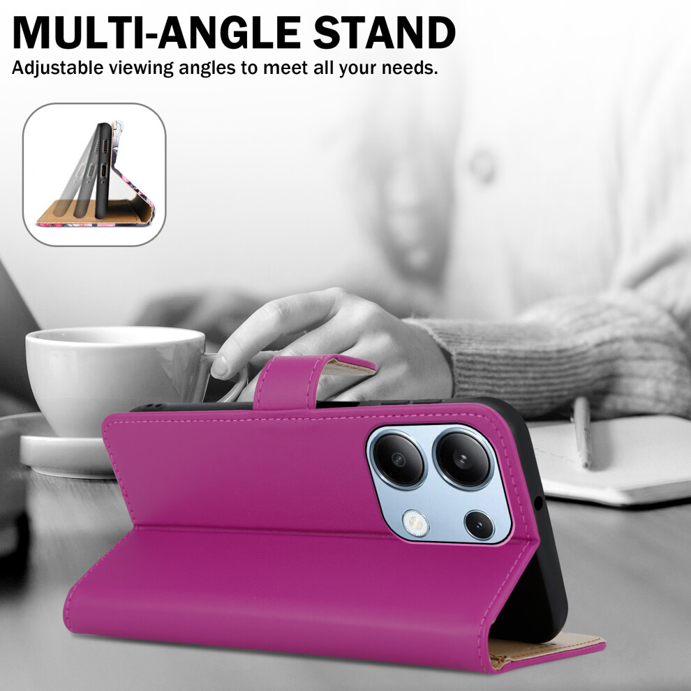 xiaomi-redmi-note-13--4g---pink--for-xiaomi-redmi-note-13--4g--leather-book-flip-wallet-case