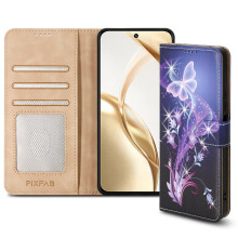 (Honor 200, Butterfly) For Honor 200 Lite Pro Leather Book Flip Wallet Case