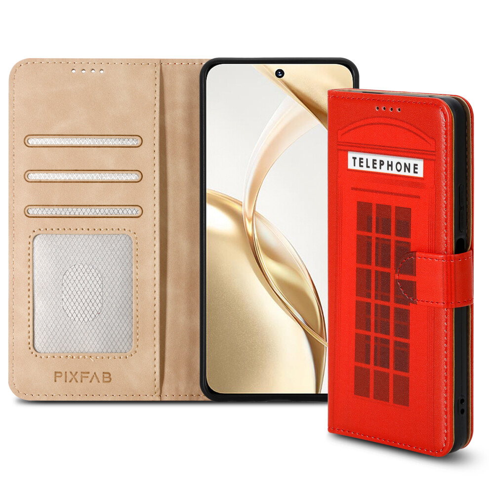 Pixfab (Honor 200, Telephone) For Honor 200 Lite Pro Leather Book Flip Wallet Case