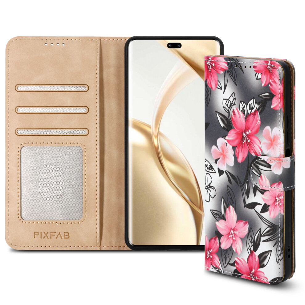 (Honor 200 Pro, Flower) For Honor 200 Lite Pro Leather Book Flip Wallet Case 5059302143880