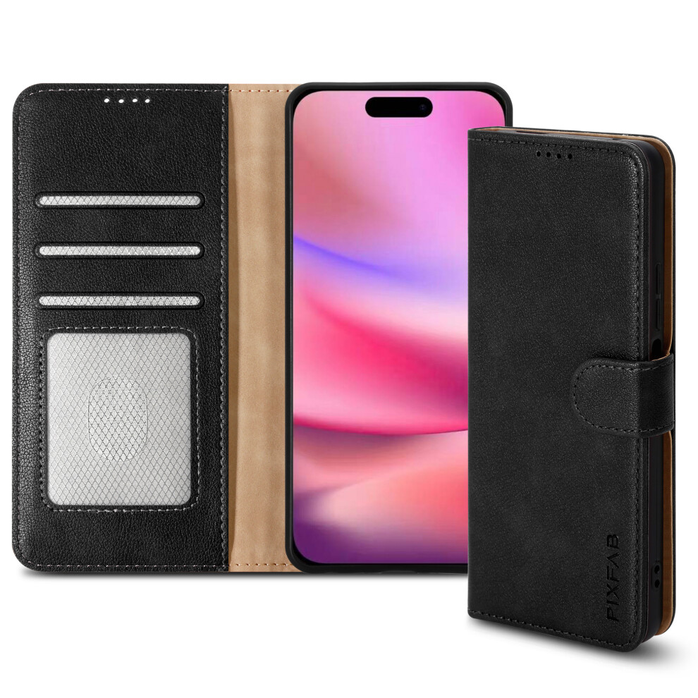 For Iphone 16 Pro Max Leather Book Flip Wallet Case 5059302148342