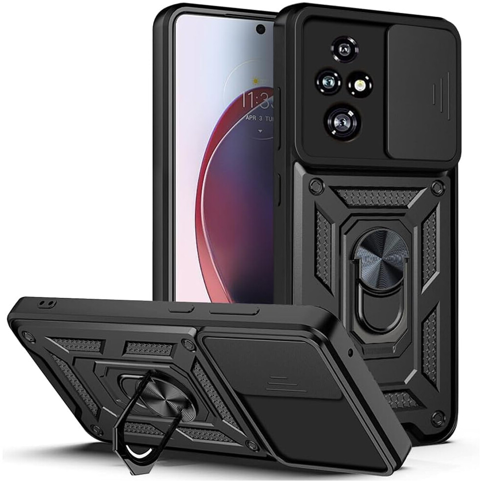 (Honor 200, ) For Honor 200 Shockproof Case With Camera Lens Protection Black 5059302144337