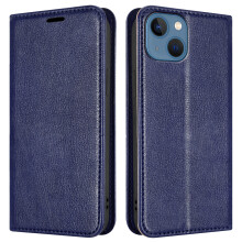 (iPhone 13 Mini, Blue) For iPhone 13 Mini Pro Plus Max  Leather Book Flip Wallet Case