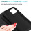 (iPhone 13 Pro, Black) For iPhone 13 Mini Pro Plus Max  Leather Book Flip Wallet Case 2