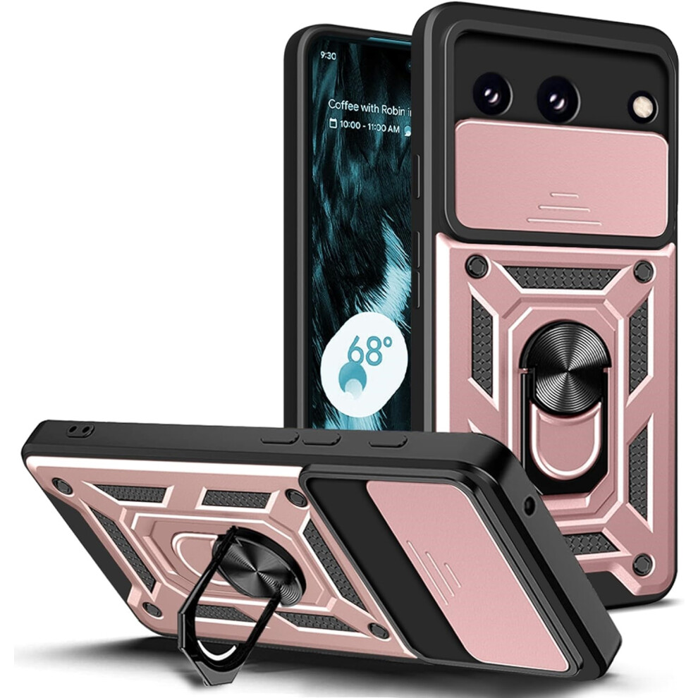 (Google Pixel 8A, Rose ) For Pixel 8A Shockproof Case With Camera Lens Protection Gold 5059302114293