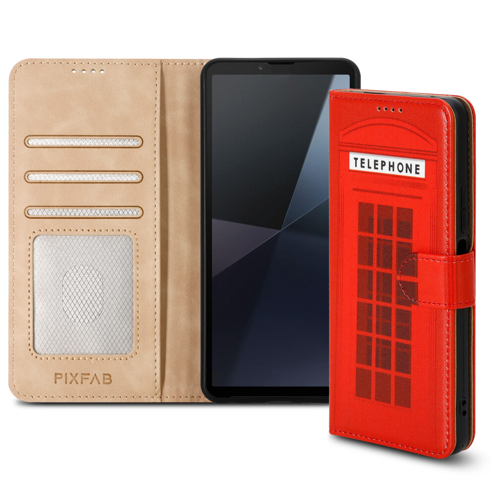 Pixfab (Sony Xperia 10 Vi, Telephone) For Xperia 10 (Vi) Leather Book Flip Wallet Case