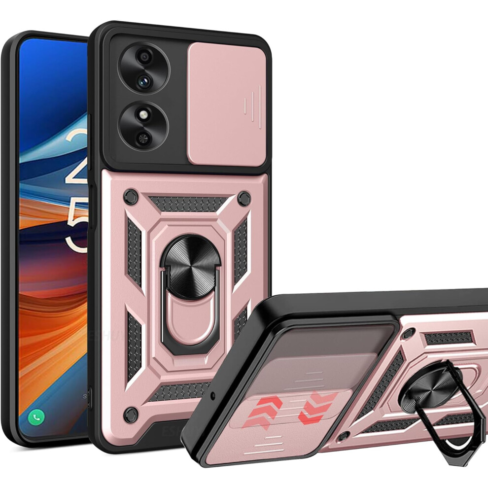 (Tcl 50 Se, Rose ) For Tcl 50 Se Shockproof Case With Camera Lens Protection Gold 5059302114330