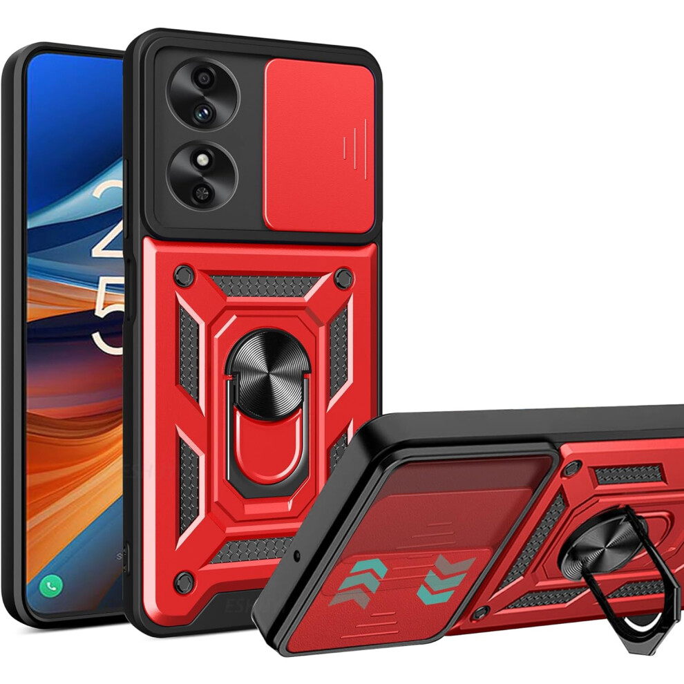 (Tcl 50 Se, ) For Tcl 50 Se Shockproof Case With Camera Lens Protection Red 5059302114323
