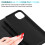 (iPhone 15, Black) For iPhone 15 Pro Plus Max  Leather Book Flip Wallet Case 2
