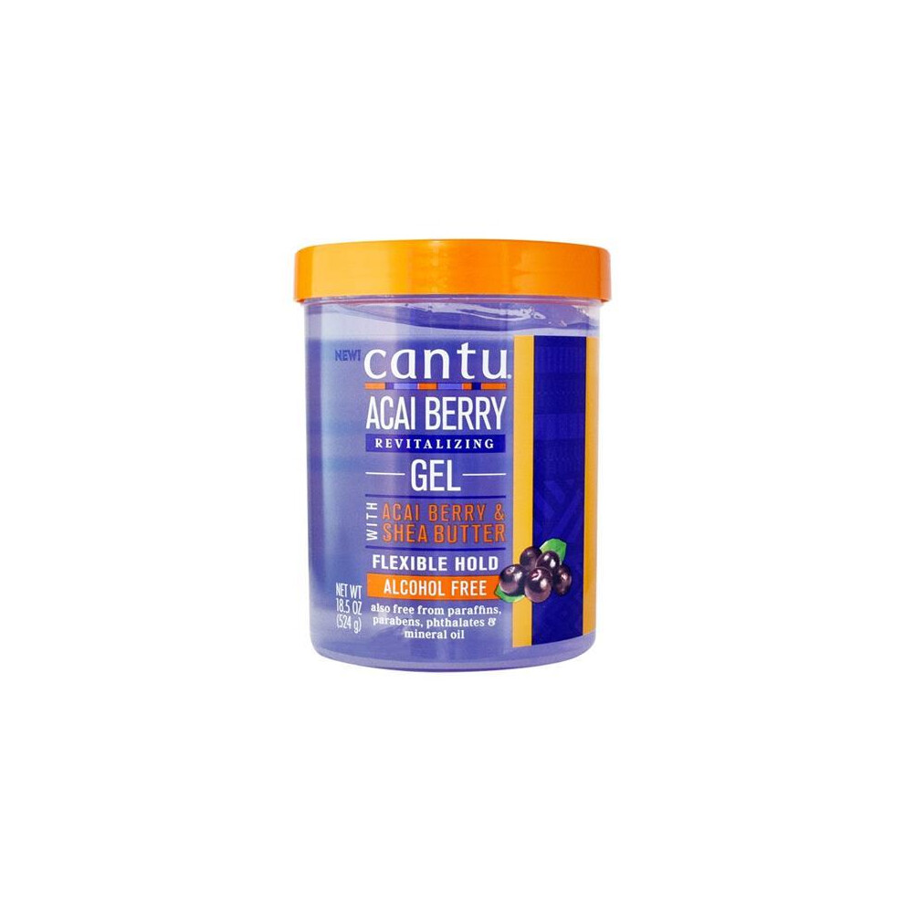 Cantu Acia Berry & Shea Butter Revitalizing Flexible Hold Gel 18.5Oz