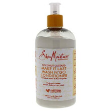 Shea Moisture Coconut Custard Make It Last Wash N Go Conditioner 13Oz