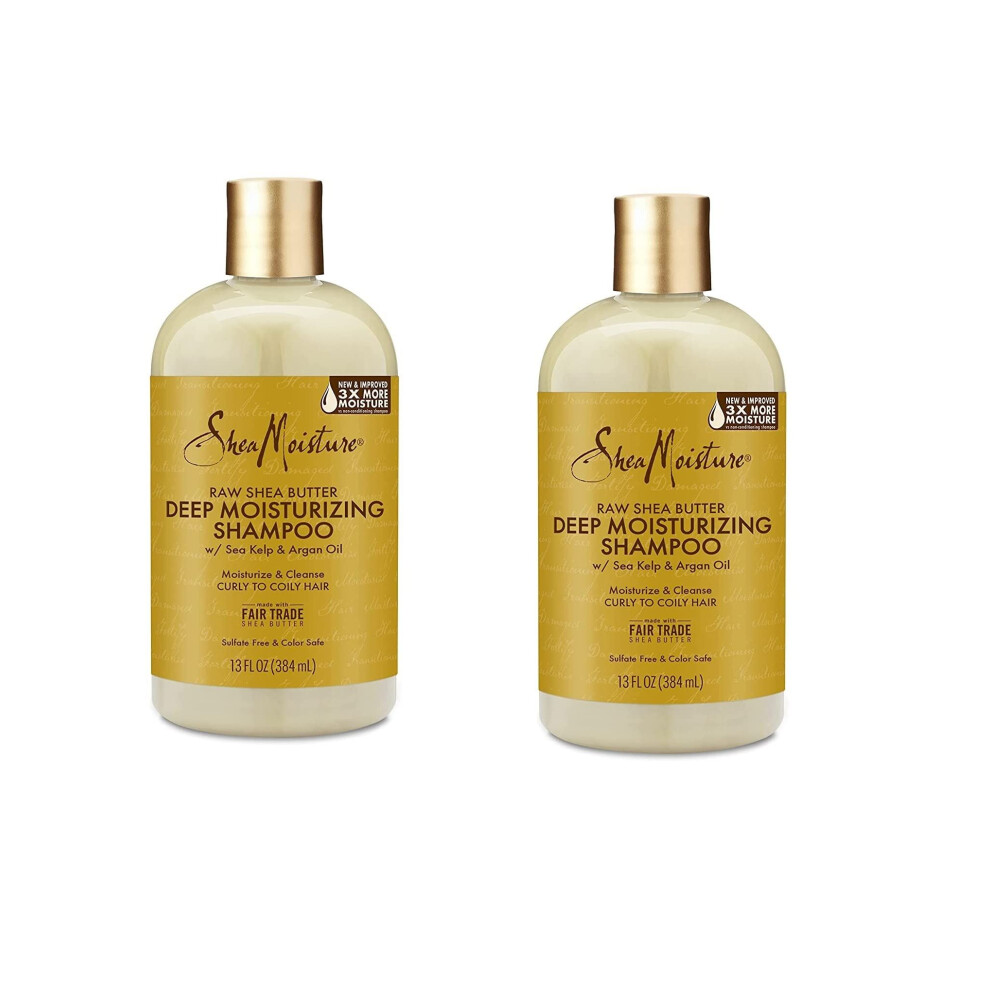 Shea Moisture Raw Shea Deep Moisture Shampoo 13Oz (Set Of 2)