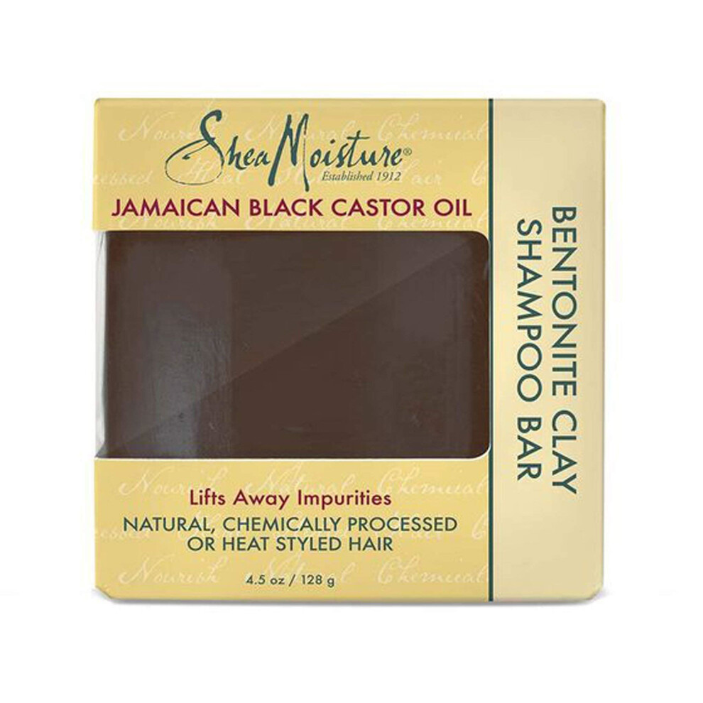 Shea Moisture Jamaican Black Castor Oil Bentonite Clay Shampoo Bar 4.5Oz