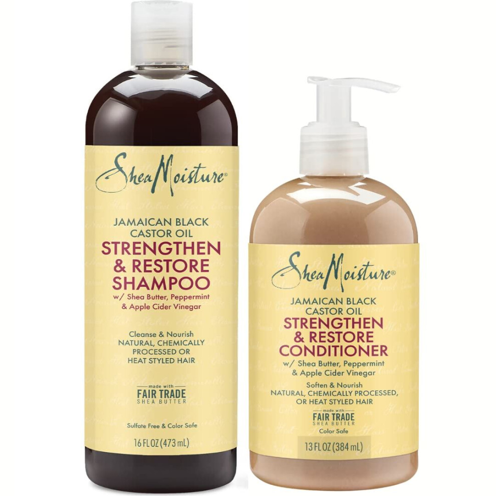 Shea Moisture Jamaican Black Castor Oil Shampoo & Conditioner (Set Of 2)