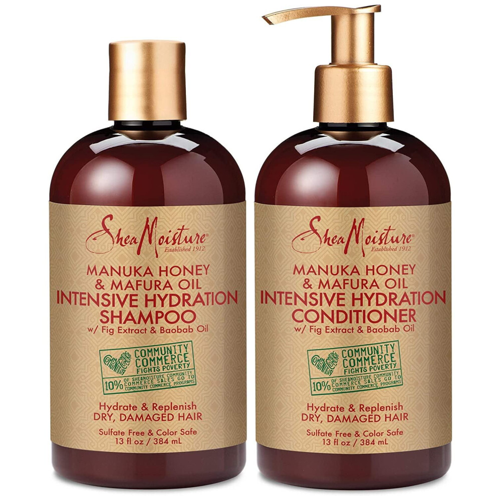 Shea Moisture Manuka Honey & Mafura Oil Shampoo & Conditioner (Set Of 2)