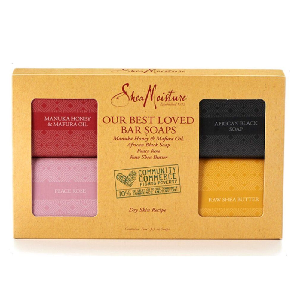 Shea Moisture Our Best Loved Bar Soaps (Pack Of 4)