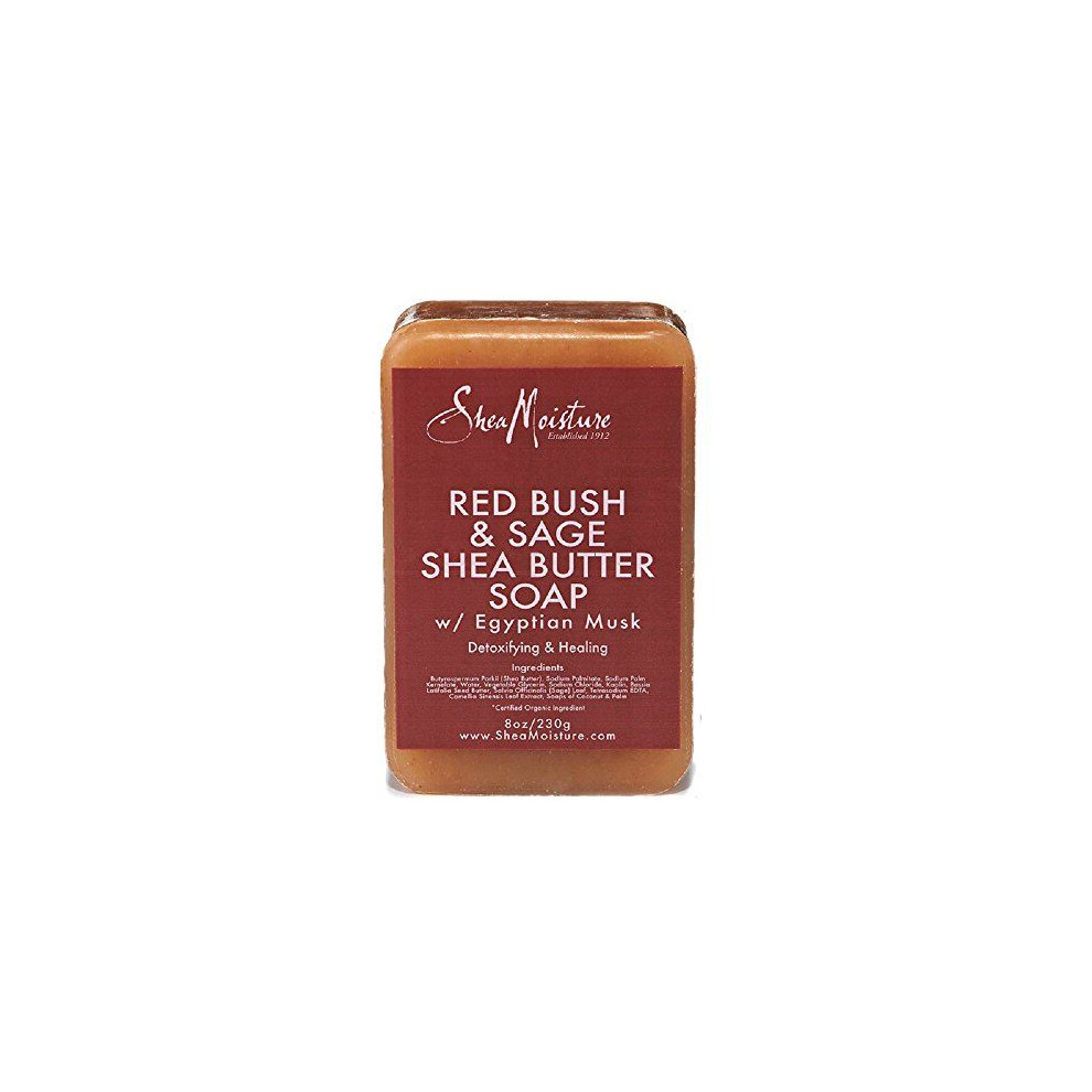 Shea Moisture Red Bush & Sage Shea Butter Soap 8Oz