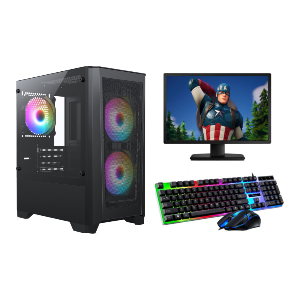 Fcs Gaming Pc Bundle Intel Core I7-4770 16Gb 1Tb 4Gb Rtx 3050 Windows 11 Wi-Fi Warranty 5060908882134