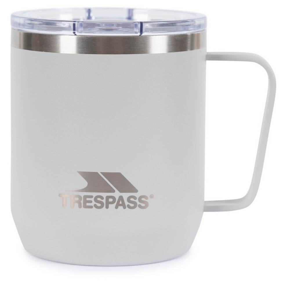 (One Size, Platinum) Trespass Nooper Stainless Steel Travel Mug