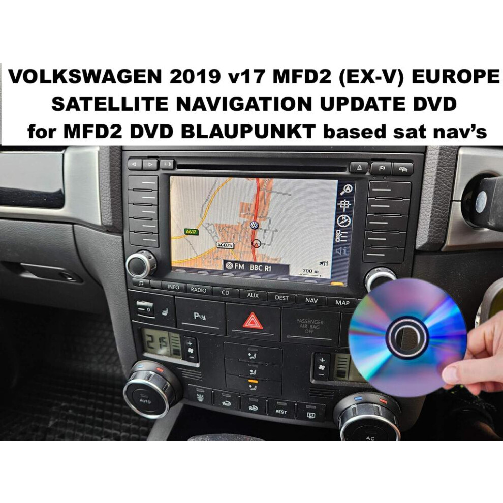 VOLKSWAGEN 2019 v17 MFD2 (EX-V) SATELLITE NAVIGATION UPDATE DVD - UK