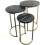 Nesting Round Tables Set of 3 White 2