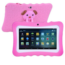 (Pink UK) Kids 7 Tablet Android Tablet Pc 8gb Rom 1024600 Resolution Wifi Kids Tablet Pc