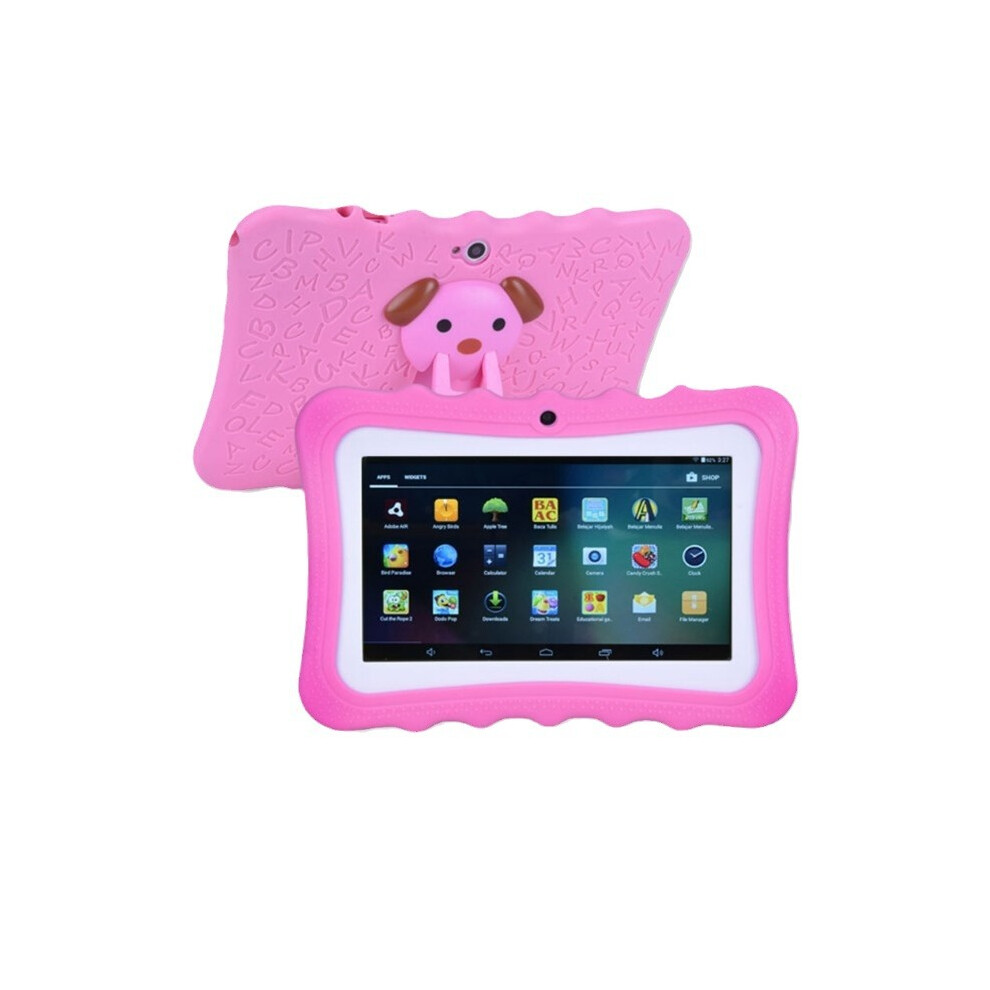 (Pink UK) Kids 7 Tablet Android Tablet Pc 8gb Rom 1024600 Resolution Wifi Kids Tablet Pc