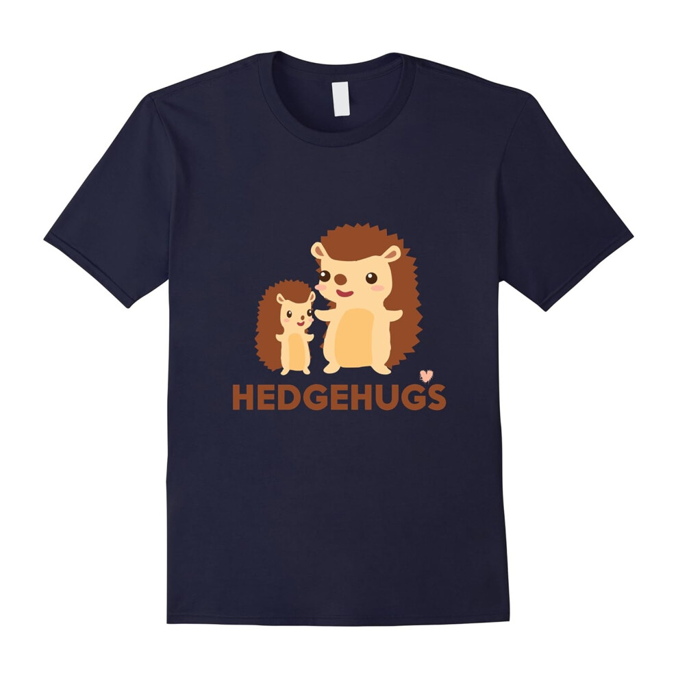 (S) Hedgehugs Hedgehog Shirt Cute Hug Love Heart Funny Pun Tee-Father's Day