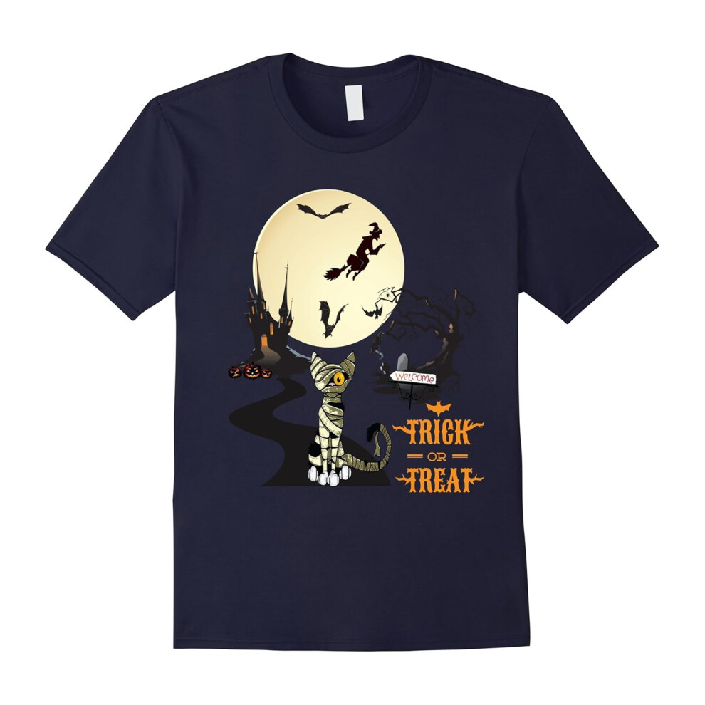 (XXL) Great Mummy Cat T-Shirt Gift Idea-Cat Lover-Halloween 2016-Father's Day