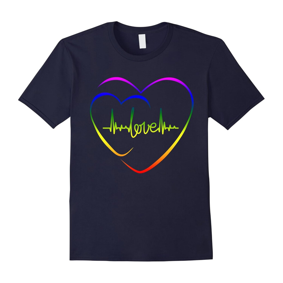 (XL) Gay Pride Love Heartbeat â Pray for Orlando-Father's Day