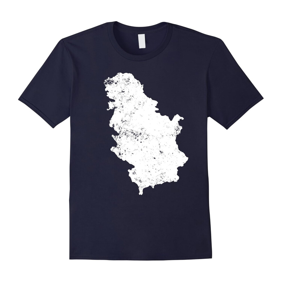 (M) Serbia And Kosovo Map Shirt: Love Native Born State T-Shirt-Father's Day