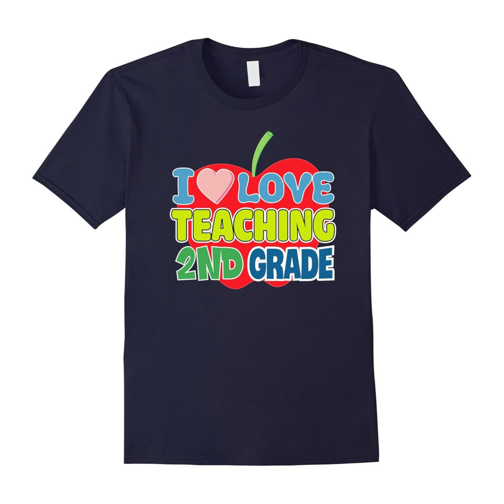 (XXL) Kids I Love Teaching Second Grade T Shirt 2nd for Teacher-Father's Day