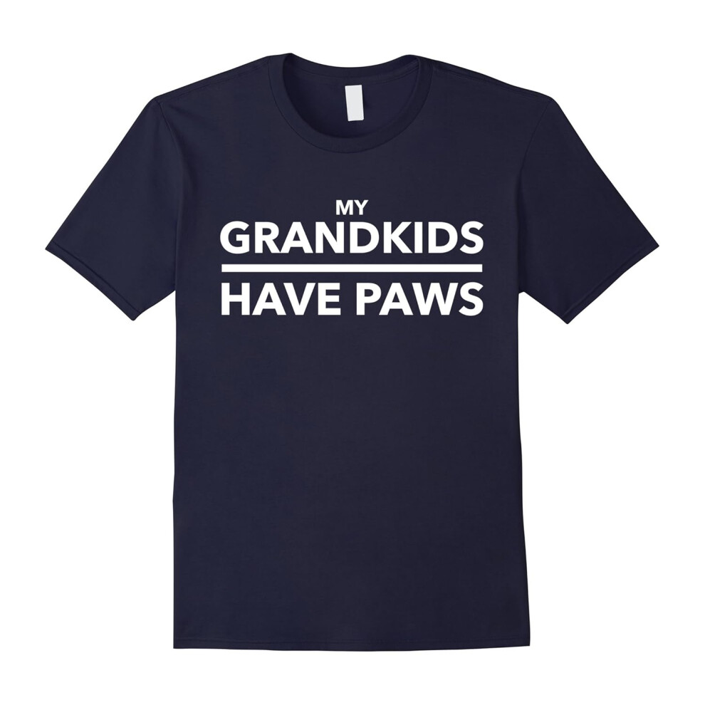 (S) My Grandkids Have Paws pet lovers gift t-shirt-Father's Day