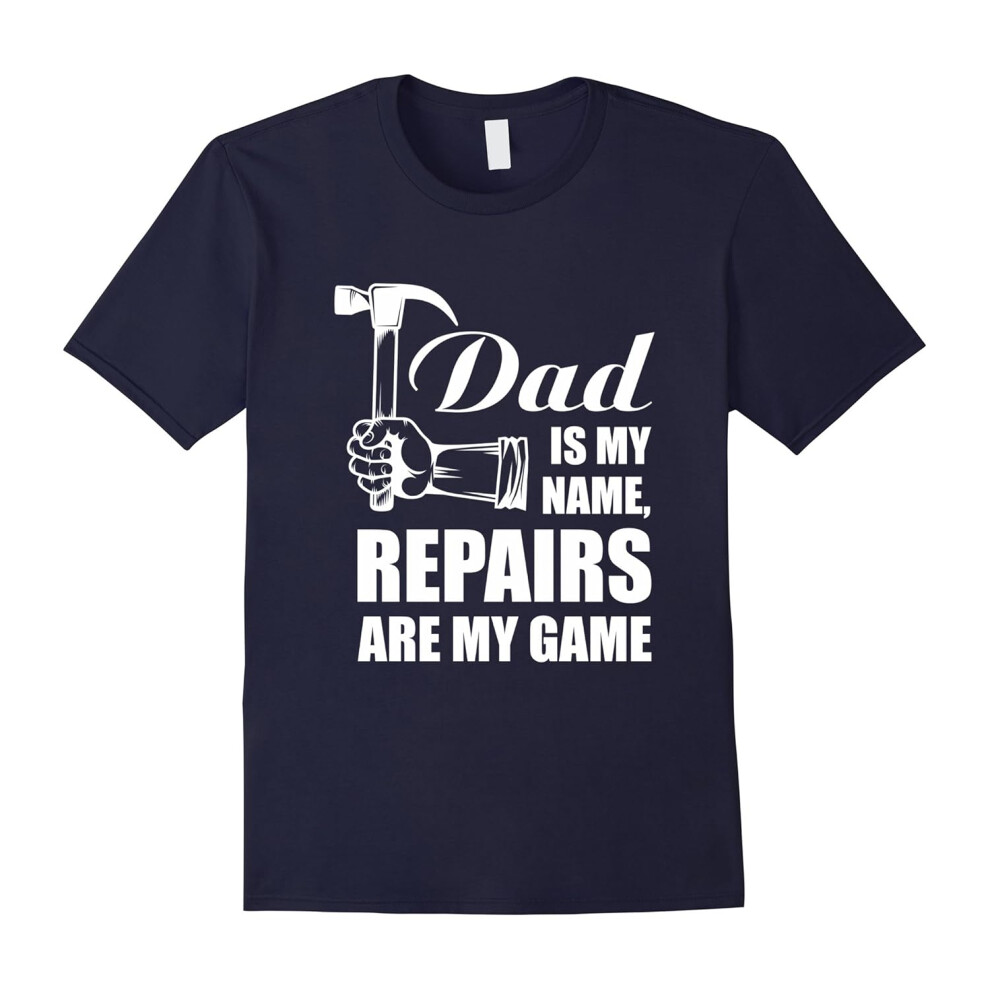 (S) Fixer Up Dad Handyman Funny Sayings Gift T-Shirt-Father's Day