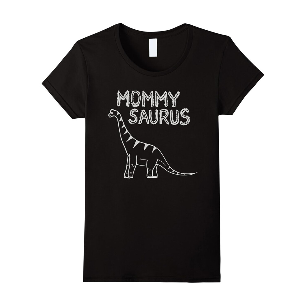 (L) Womens Oviyam Dinosaur Family Mom Women Brachiosaurus T-Shirt-Father's Day