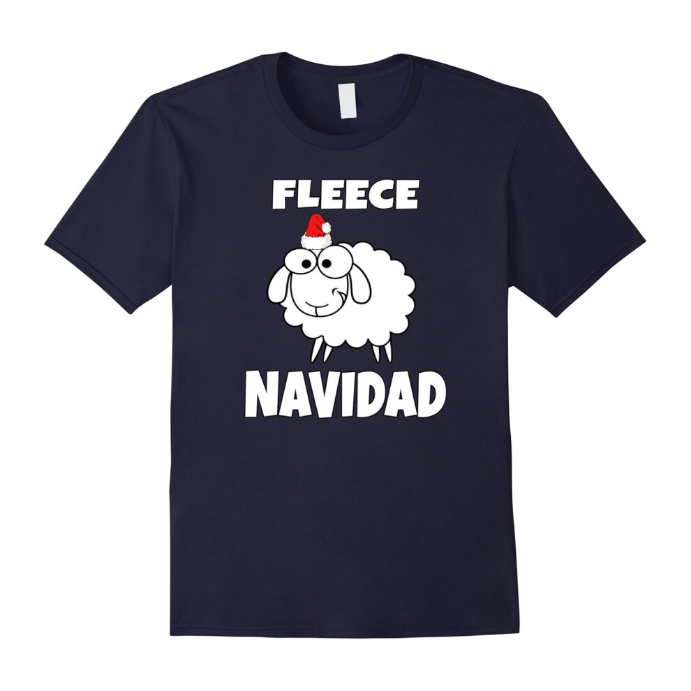 (M) Fleece Navidad â Feliz Navidad [Funny Christmas T-Shirt]-Father's Day