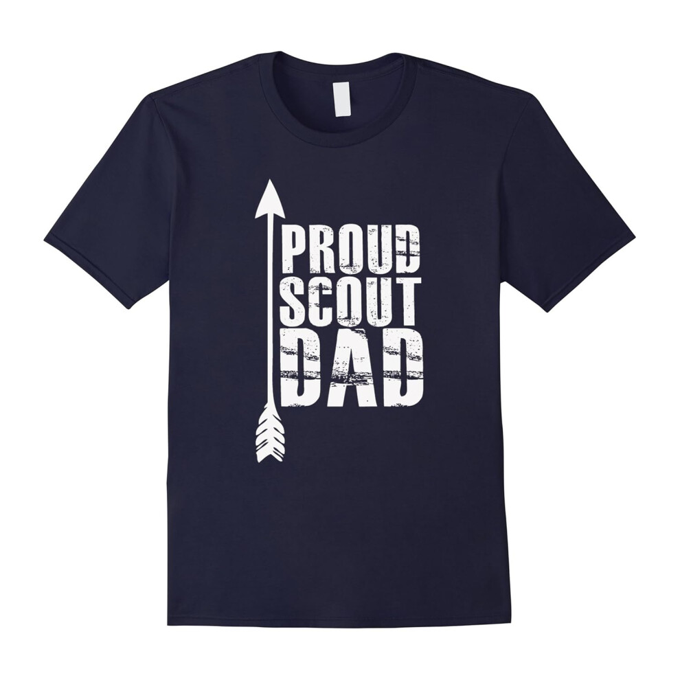 (M) Proud Scout Dad â Parent Father of Boy Girl Father's Dayub T-Shirts-Father's Day