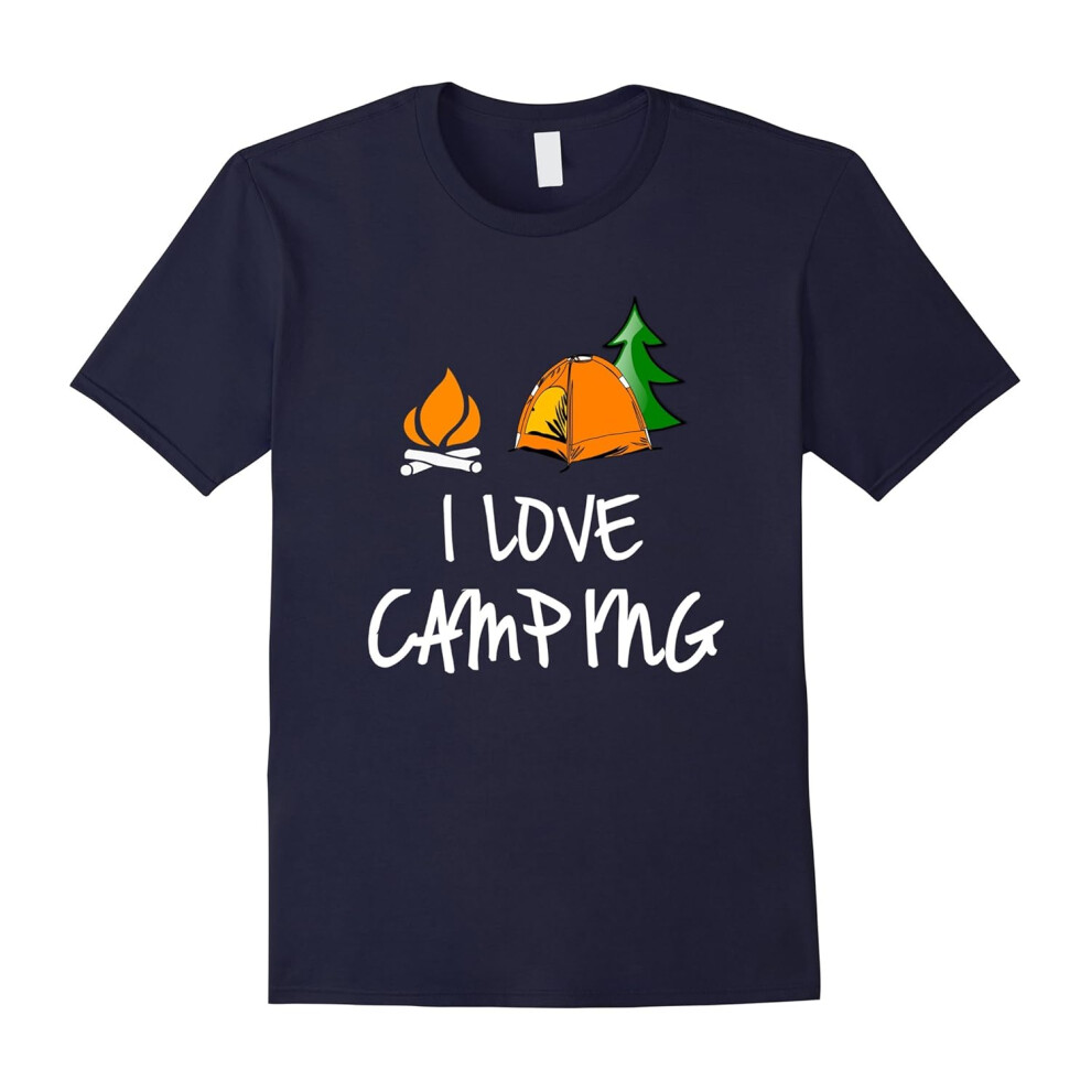 (XXXL) Camping T Shirt.I Love Camping T Shirt-Father's Day