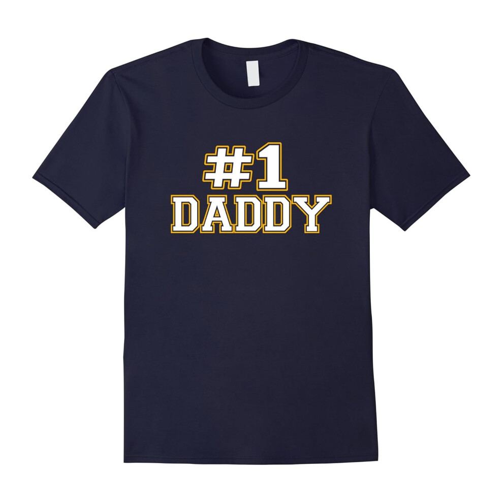 (M) Men's #1 Daddy: Family Gift T-Shirt-Father's Day