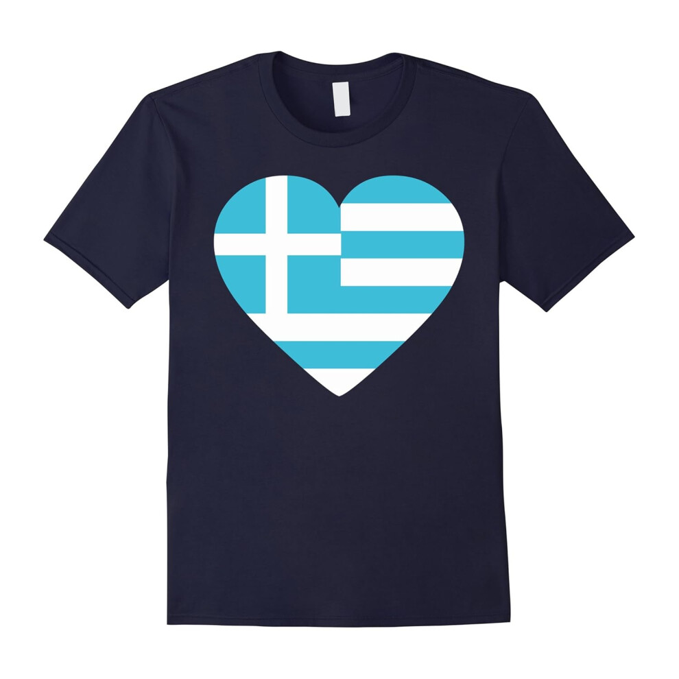 (XL) Flag of Greece T Shirt I love from Greece tee-Father's Day