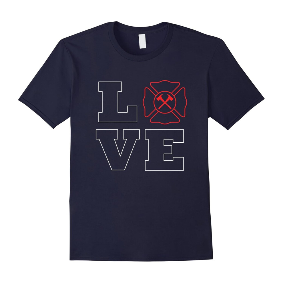 (M) I Love My Firefighter â I Love Being A Firefighter T-Shirt-Father's Day